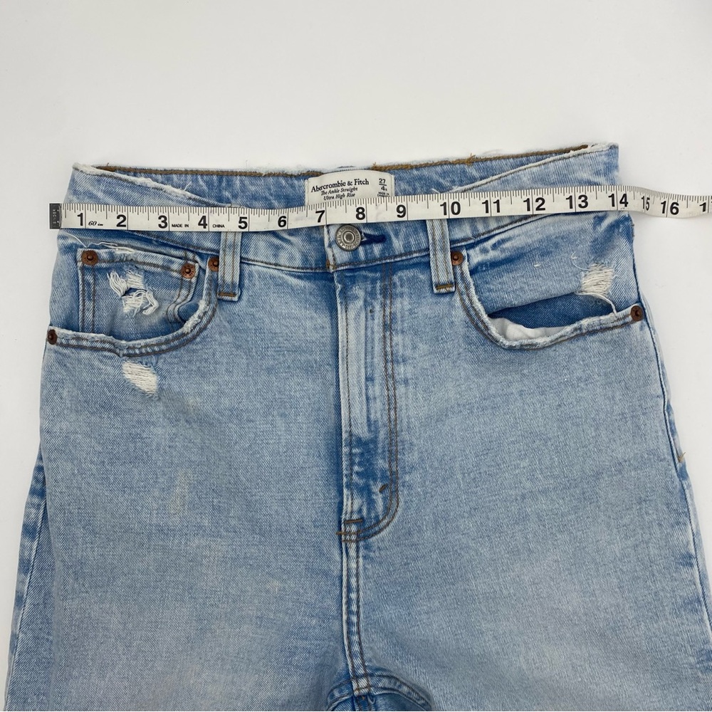 Abercrombie and Fitch the Ankle Straight Ultra High Rise jeans size 4 - Picture 8 of 8